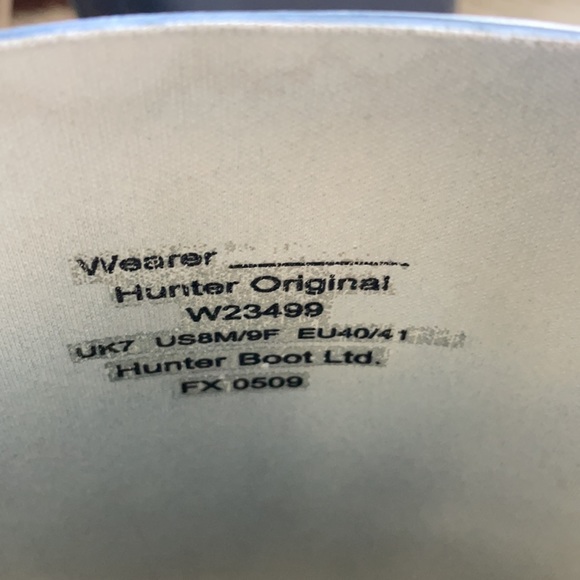 HUNTER rain boots with sock insulators - Picture 7 of 8
